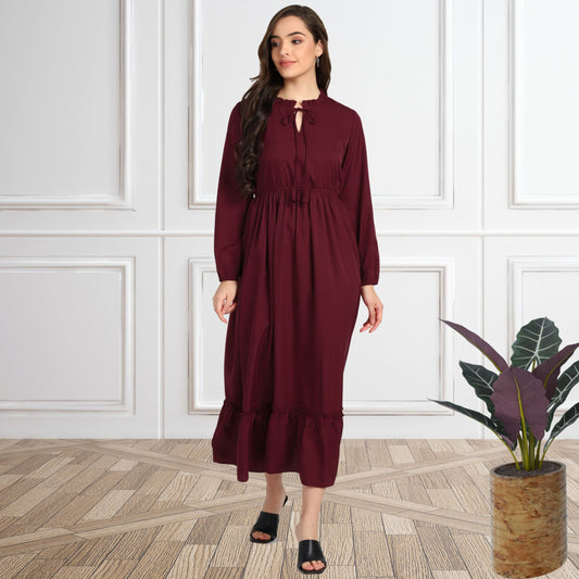 Women’s Fit & Flare Spandex Maxi Dress