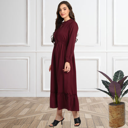 Women’s Fit & Flare Spandex Maxi Dress
