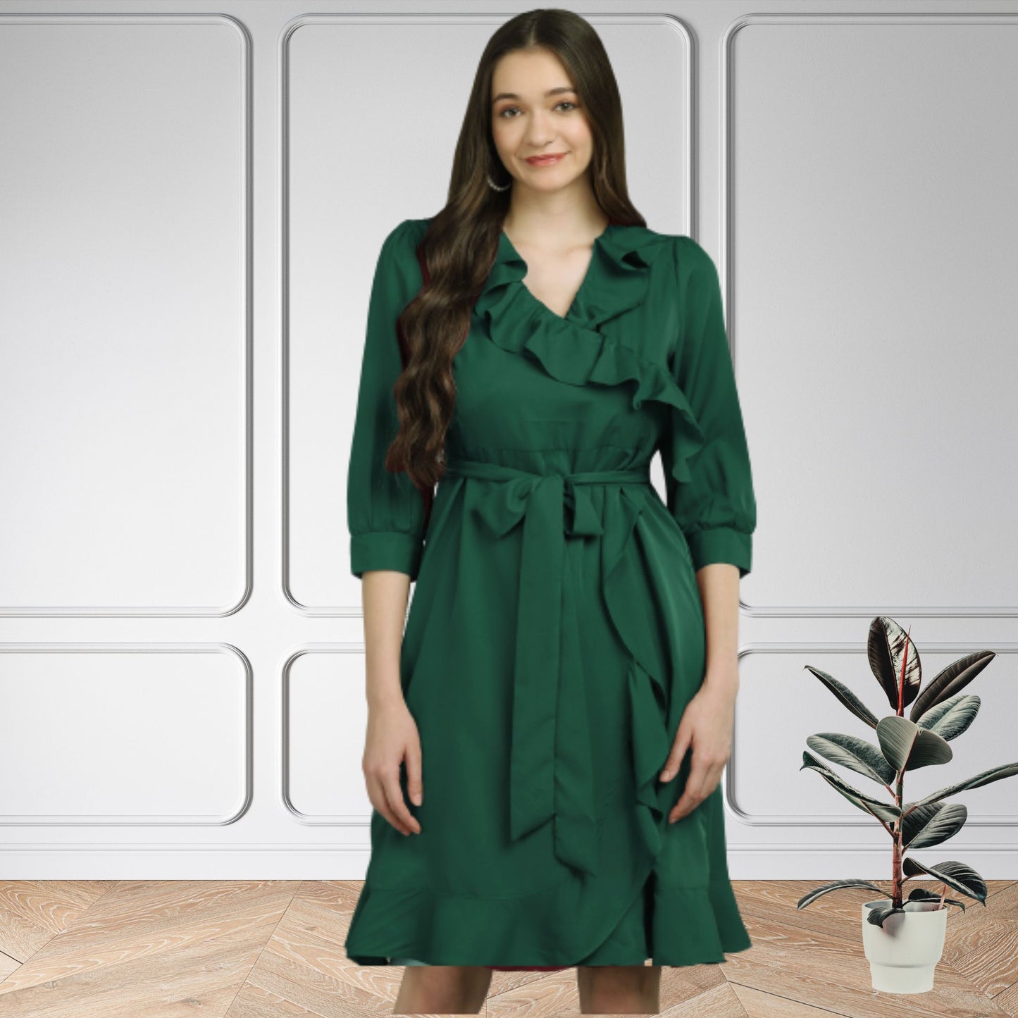 Women’s Frilled Short Dress