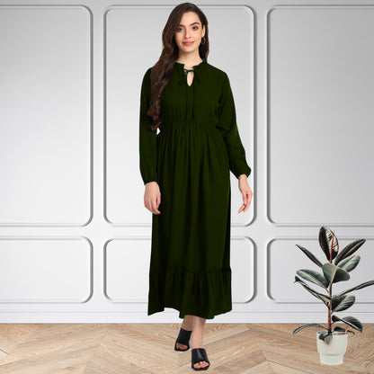 Women’s Fit & Flare Spandex Maxi Dress