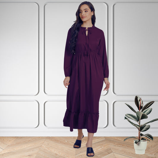 Women’s Fit & Flare Spandex Maxi Dress