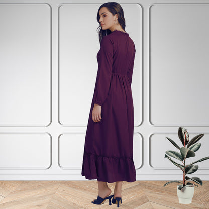 Women’s Fit & Flare Spandex Maxi Dress