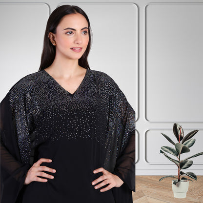 Premium Sequins Motif Kaftan Style Top with Coordinated Pants