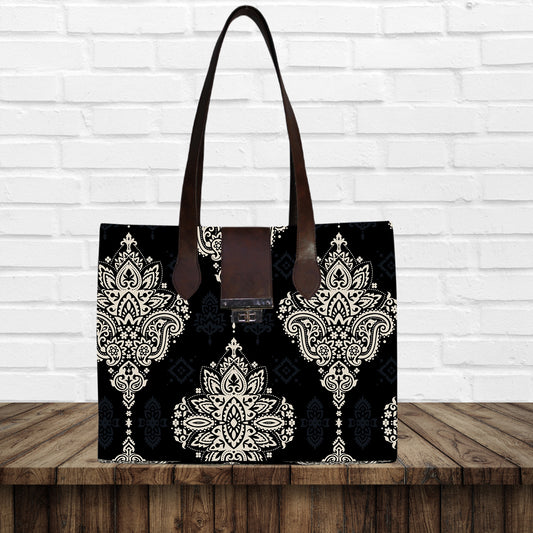 Introducing our Big Paisley Print Canvas Tote Bag