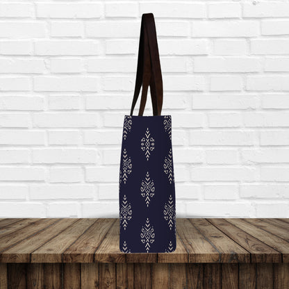 Paisley Print Canvas Tote Bag
