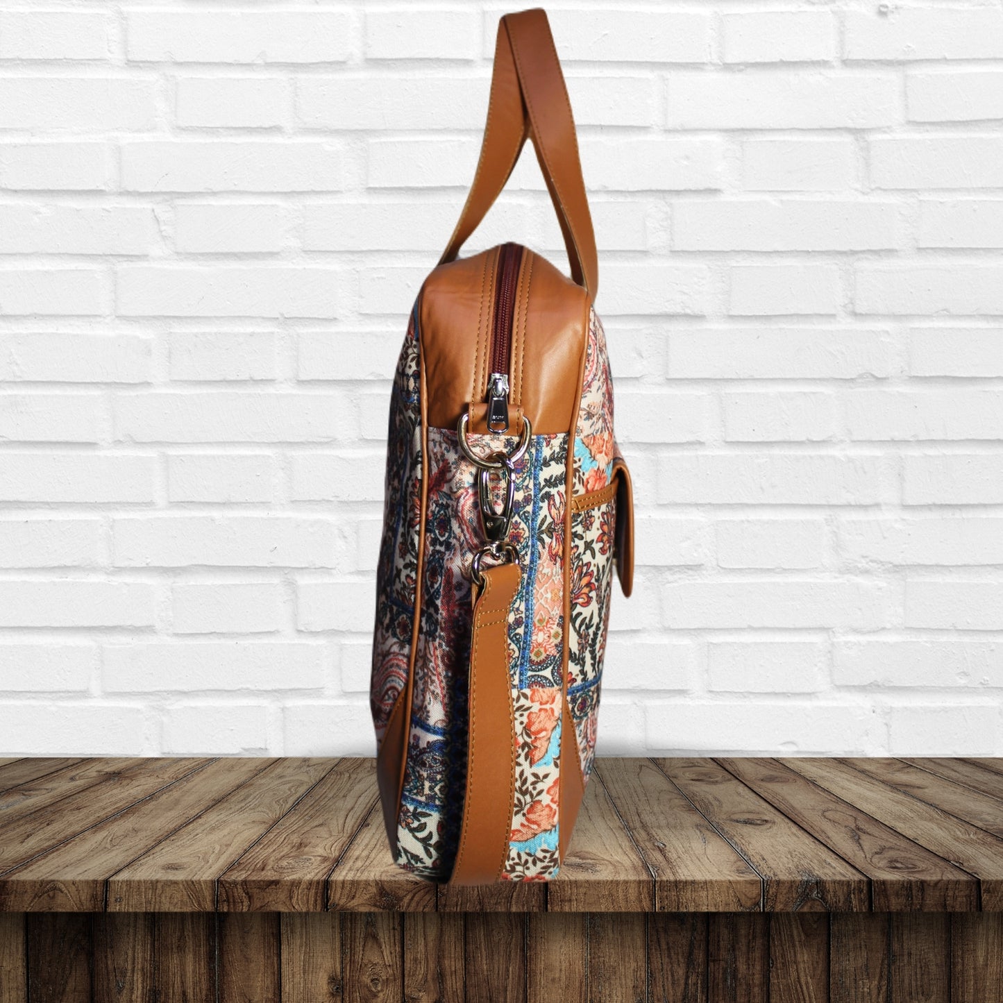 Boho Ethnic Motifs Patchwork Print Laptop Bag
