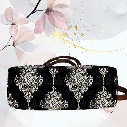 Ogee with Paisley Floral Print Canvas Tote Bag