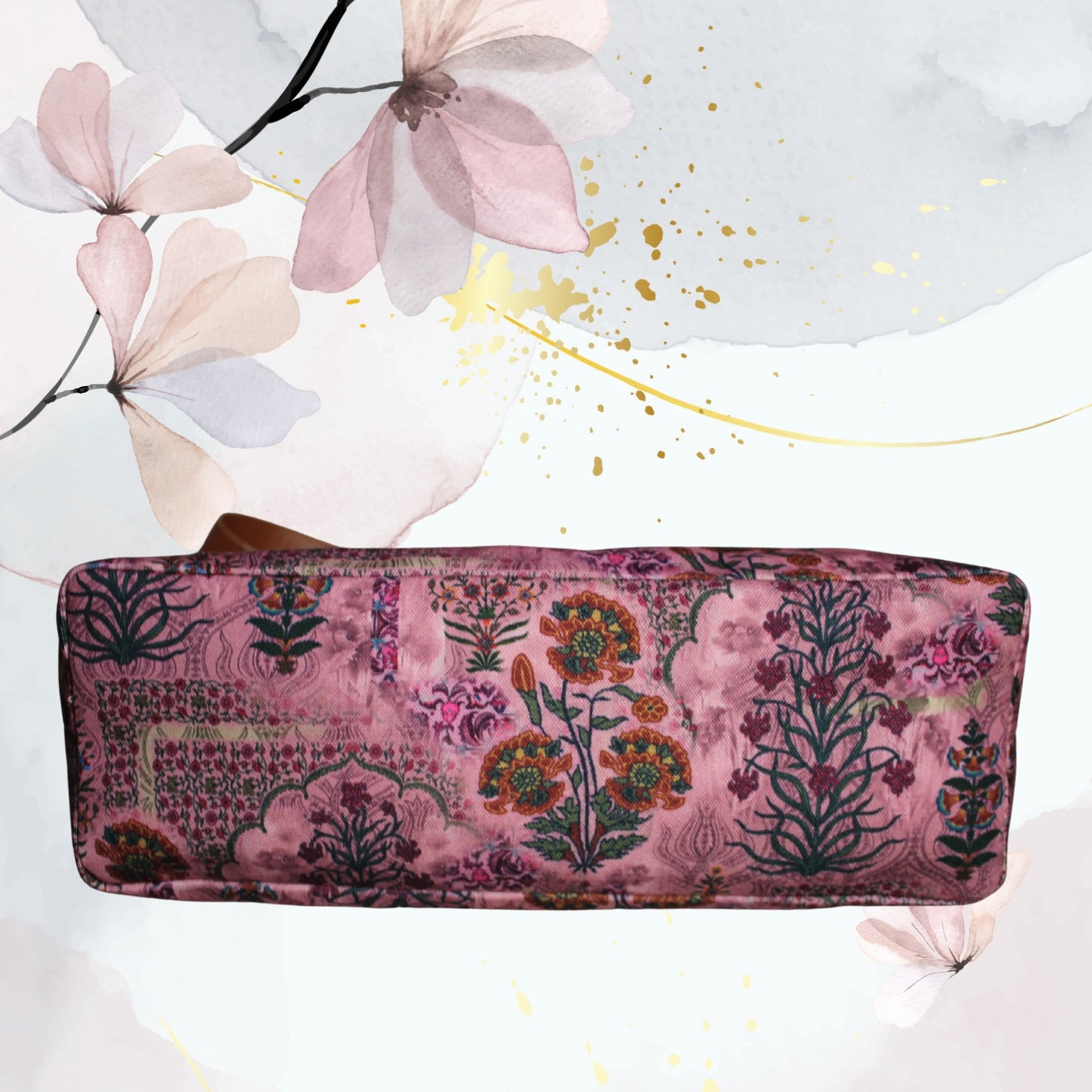 Jaipuri Ethnic Floral Print Tote Bag
