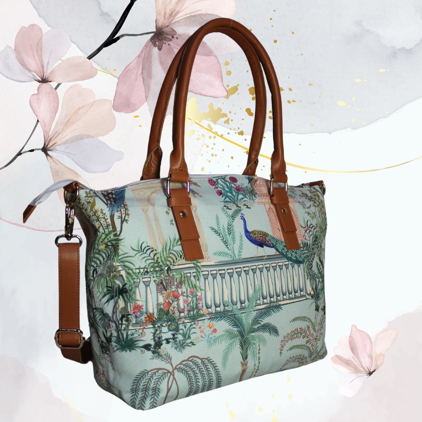 Rajasthani Garden Theme Print Tote Bag