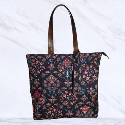 ETHNIC PAISLEY PRINT TOTE BAG