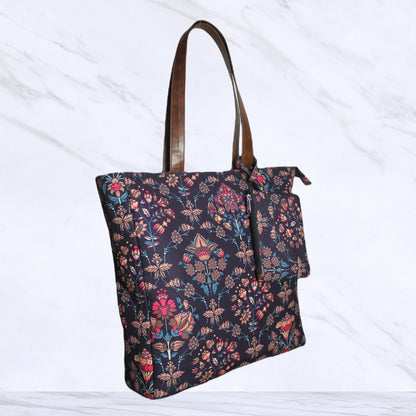 ETHNIC PAISLEY PRINT TOTE BAG
