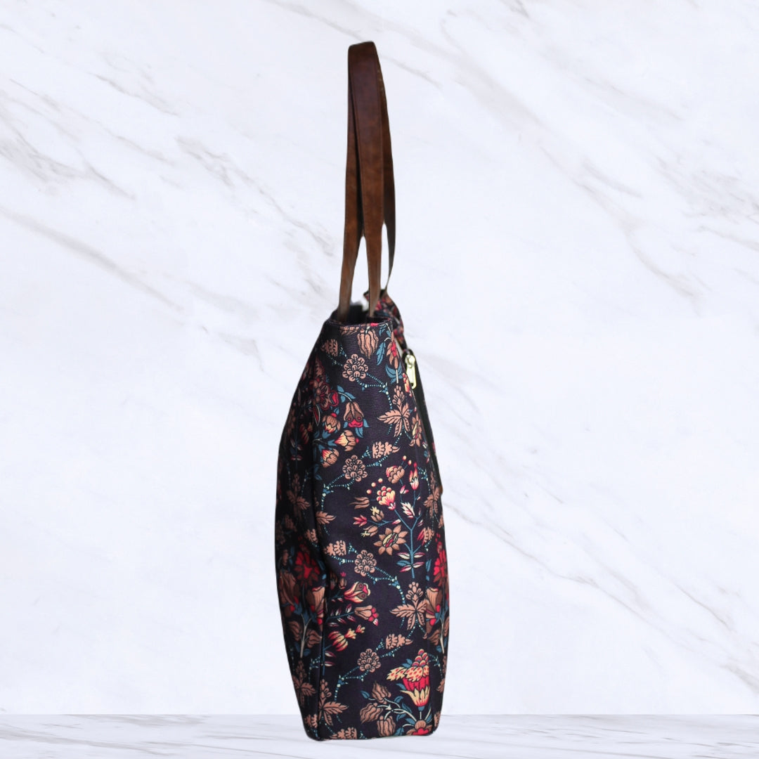 ETHNIC PAISLEY PRINT TOTE BAG