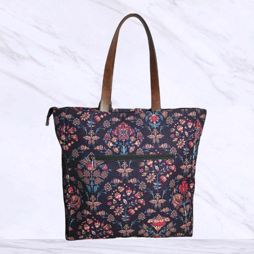 ETHNIC PAISLEY PRINT TOTE BAG