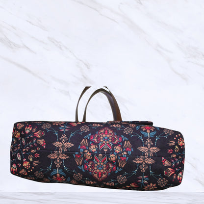 ETHNIC PAISLEY PRINT TOTE BAG