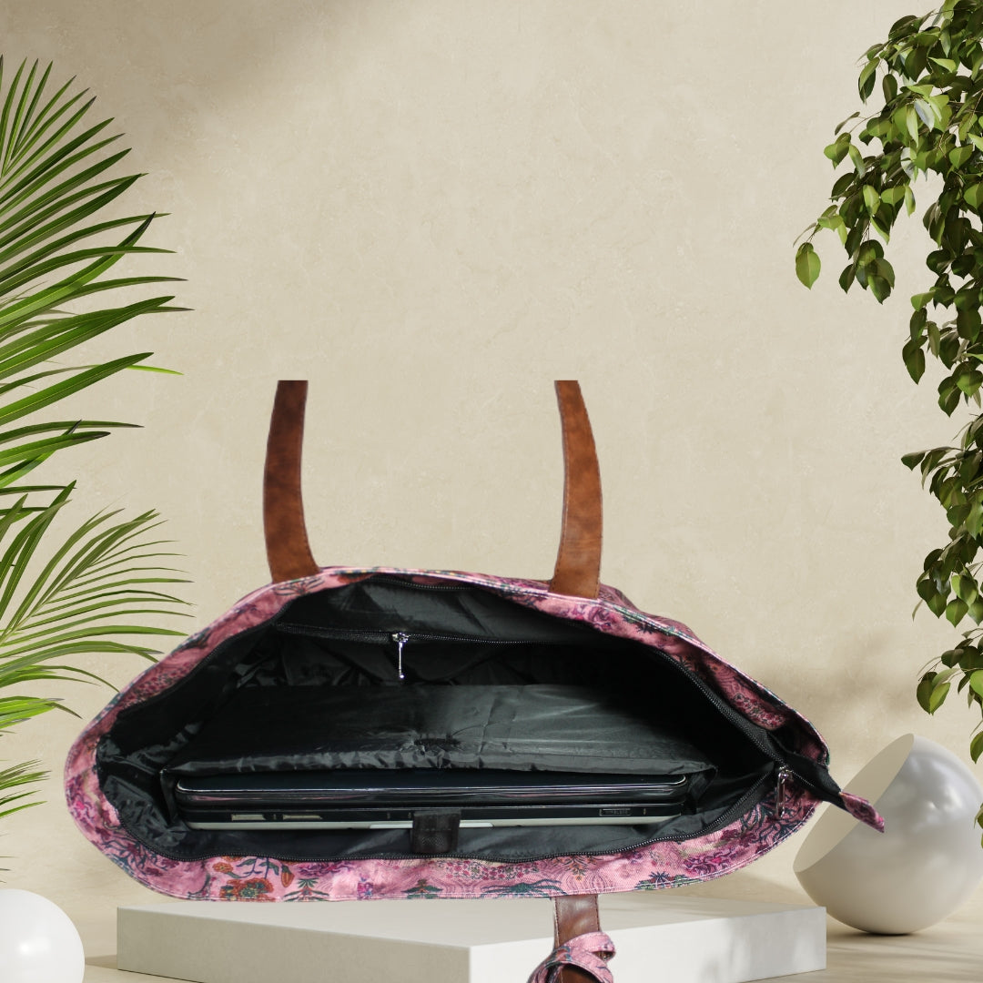 Rajasthani Garden Theme Print Tote Bag