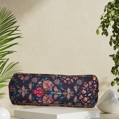 Ethnic Floral Paisley Print Canvas Tote Bag