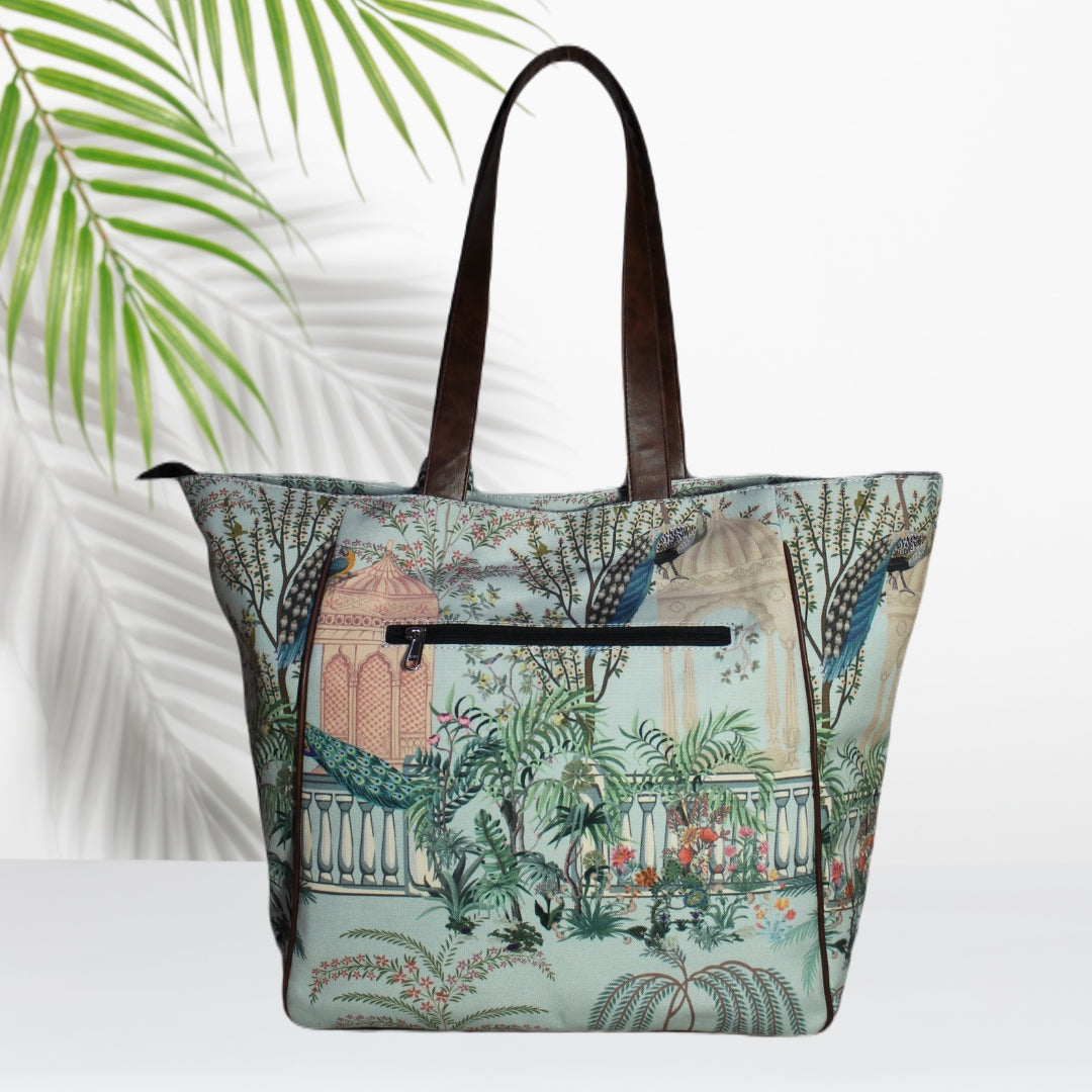 Rajasthani Garden Theme Print Tote Bag