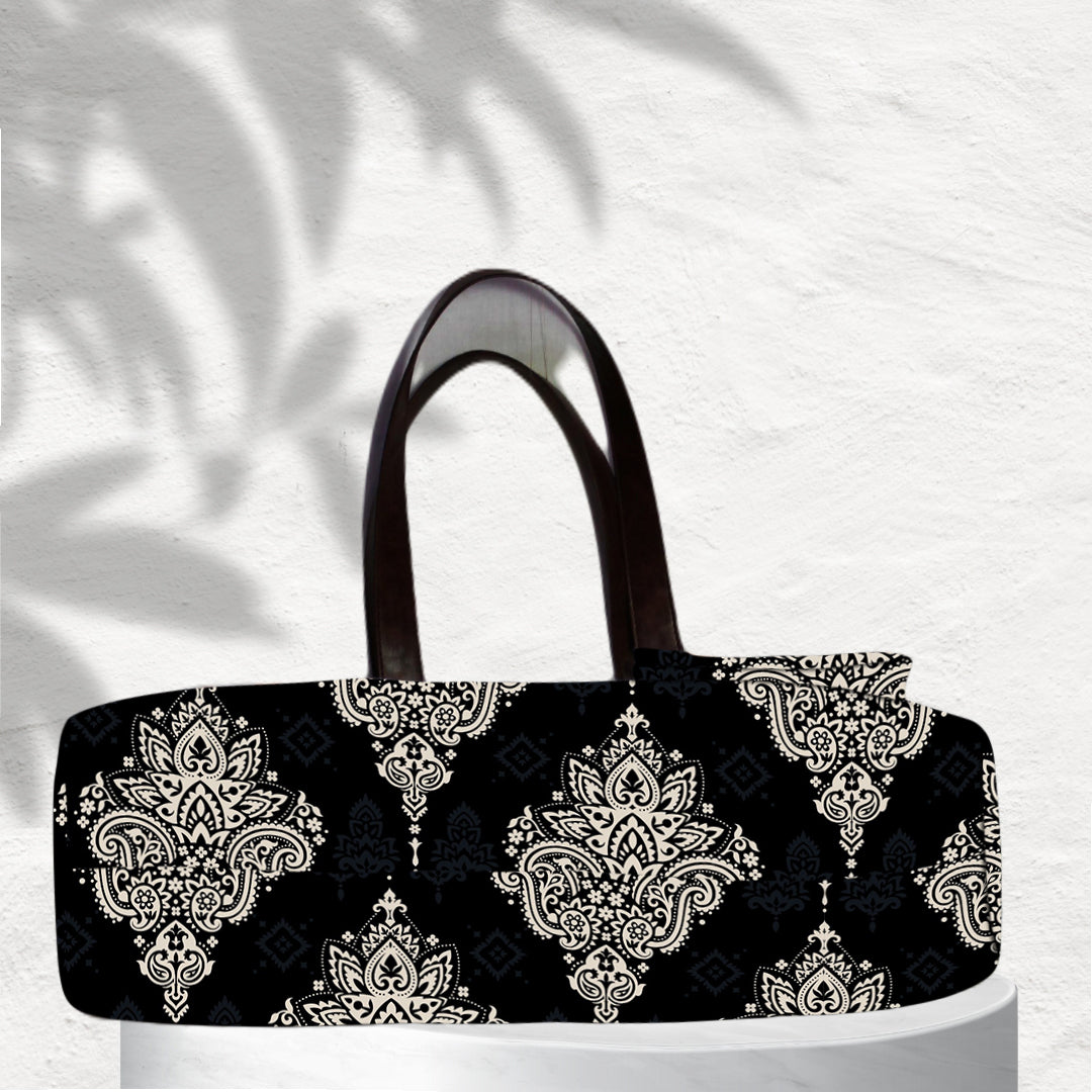 Ogee with Paisley Print Tote Bag