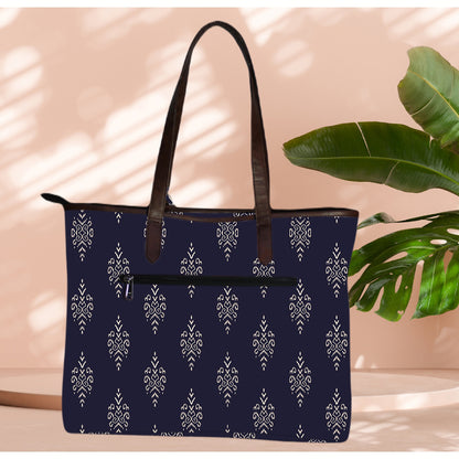 ETHNIC SMALL PAISLEY PRINT TOTE BAG