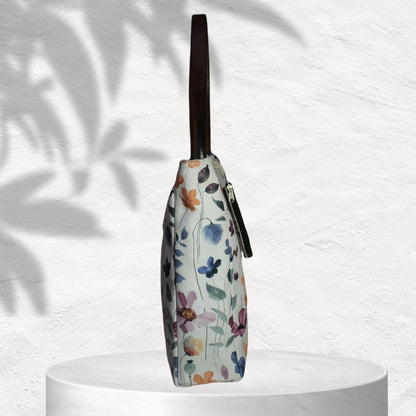 WATERCOLOUR FLORAL PRINTED TOTE BAG