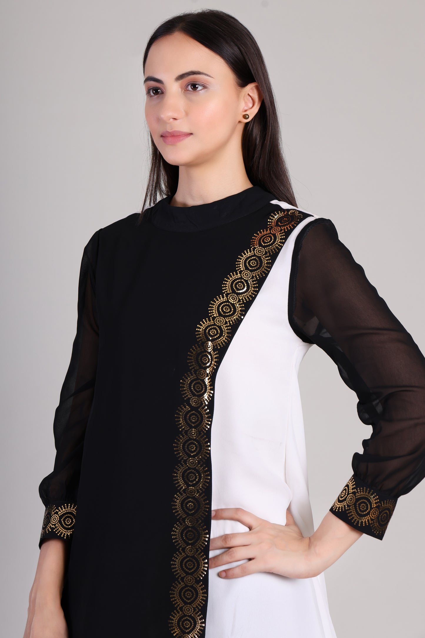 ✨ Sequin Motif Top & Pant Set – Glam Co-ord