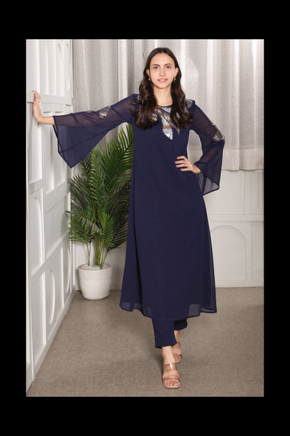 ✨ Women’s Sequins Embellished Top & Pant Set
