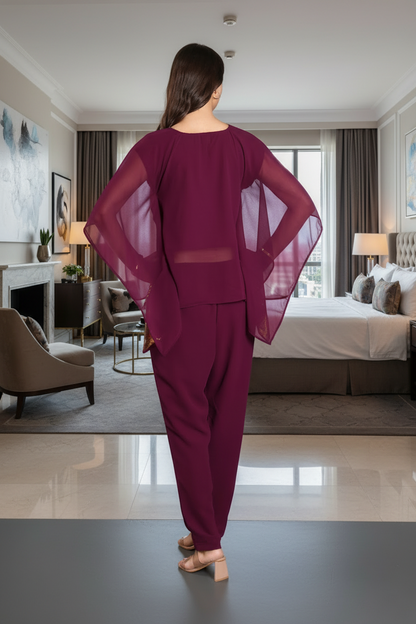 ✨ Women’s Sequins Embellished Top & Pant Set