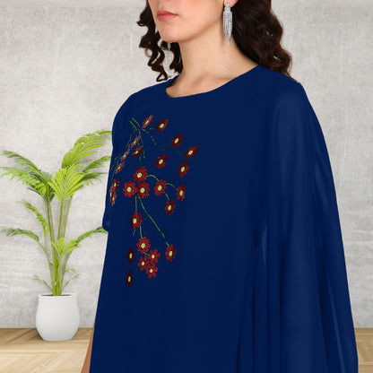 Glam Sequin-Adorned Asymmetric Top with Matching Pants