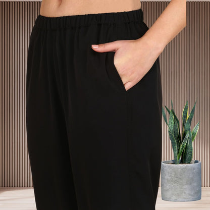 Asymmetric Sequin Embellished Women’s Georgette Top & Pant Co-Ord Set – Festive Party Wear
