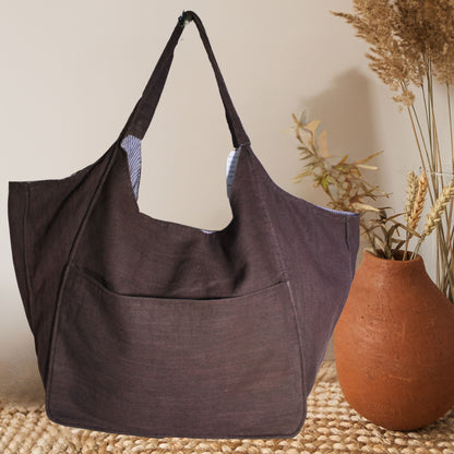 Linen Pre Washed  Tote Bag