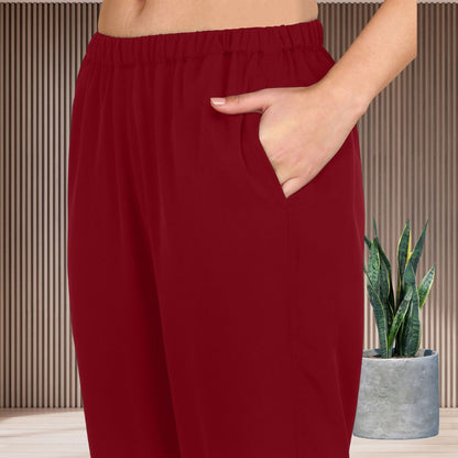 Sequin-Embellished Women’s Rayon Top & Pant Co-Ord Set – Festive & Party Wear