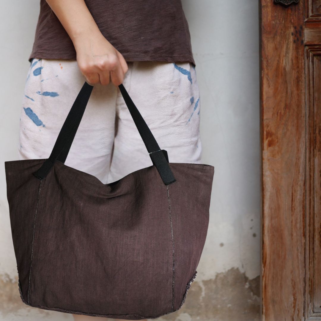 Large Linen Tote Bag