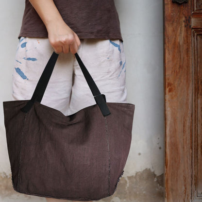 Large Linen Tote Bag