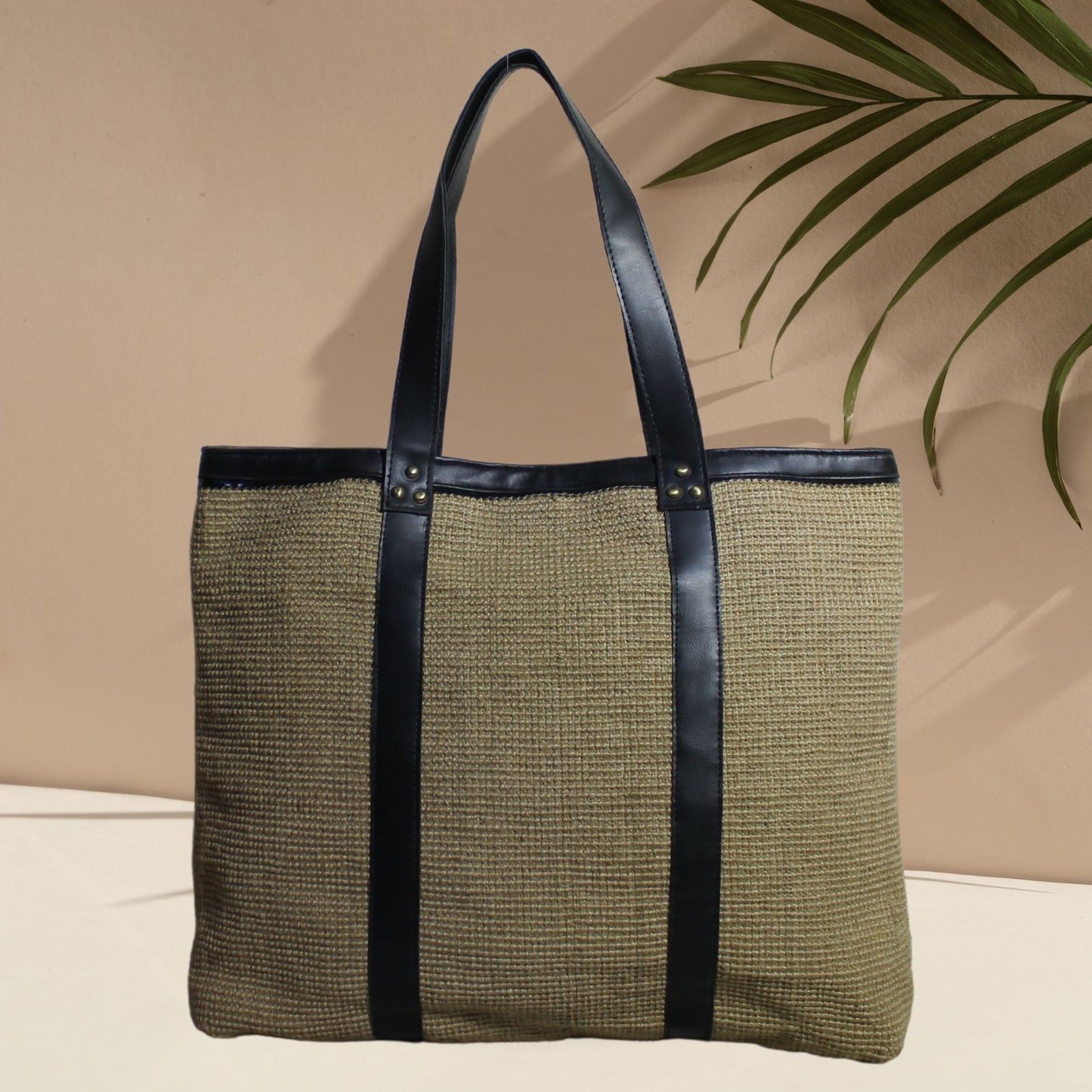 Woven Jute Tote Bag