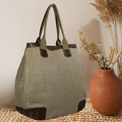Handwoven Jute Tote Bag