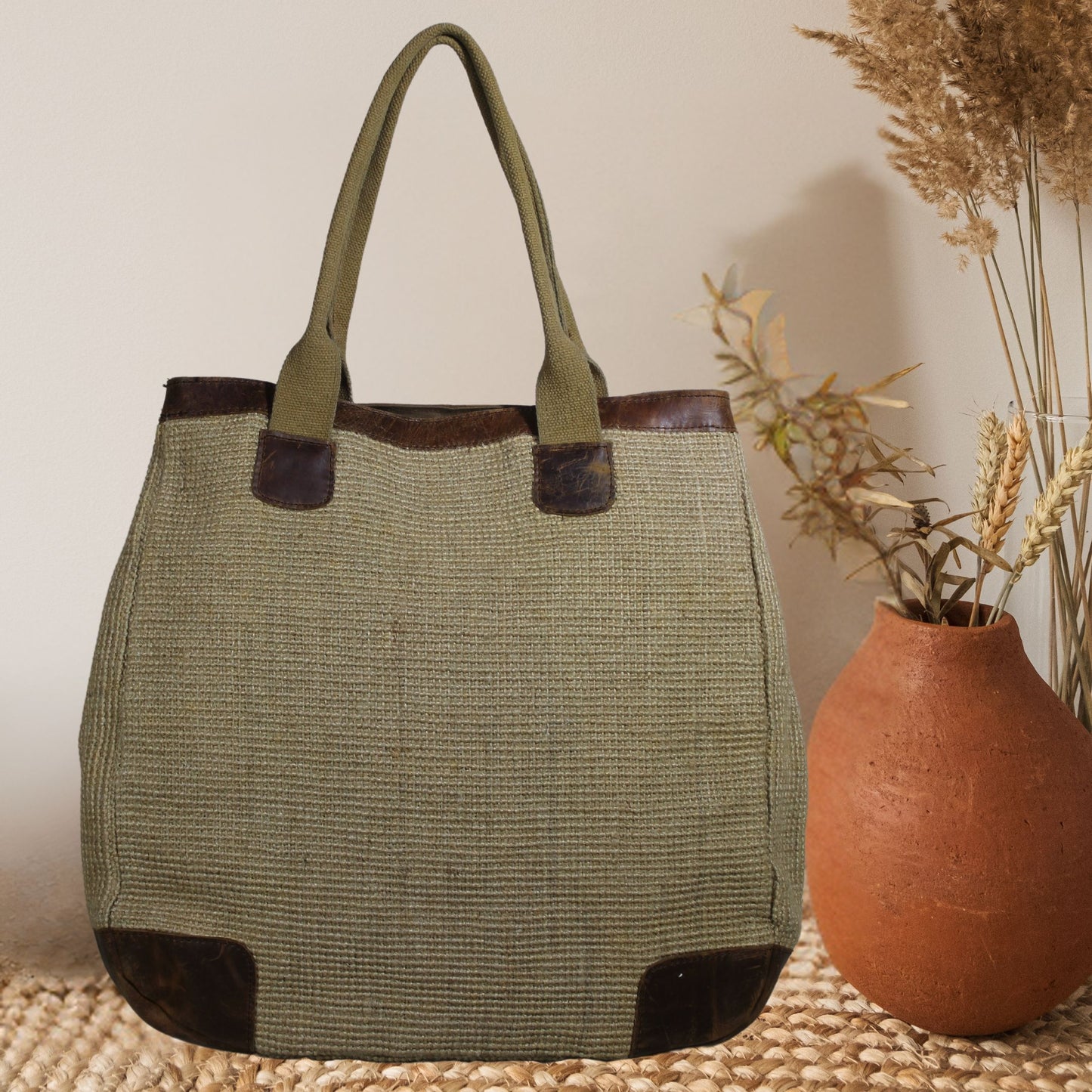 Handwoven Jute Tote Bag