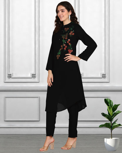 Premium Rayon Co-Ord Set for Women with Sequin Work – Stylish Top & Pant Set