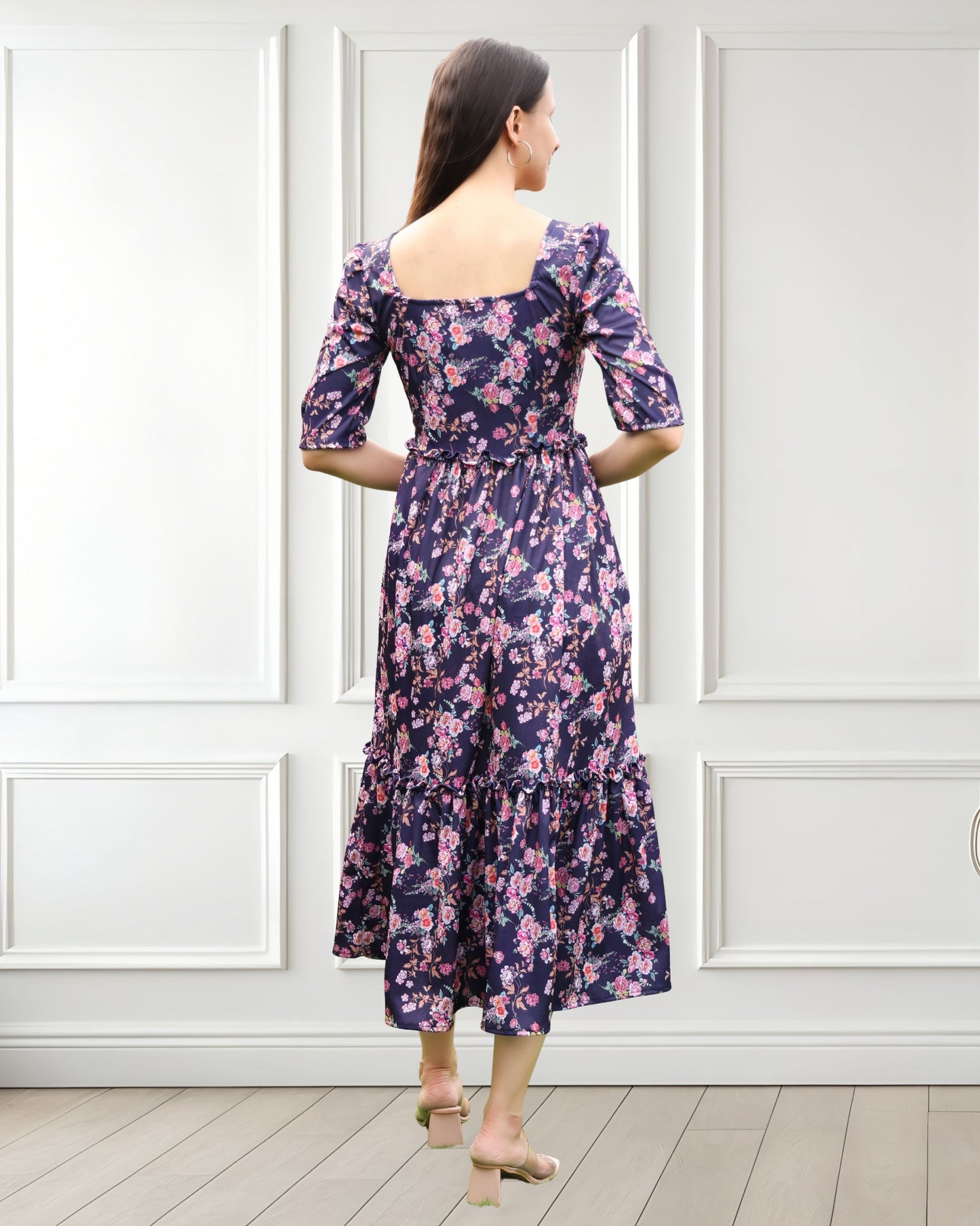 Spandex Printed Summer Dress – Comfort Meets Vibrant Style