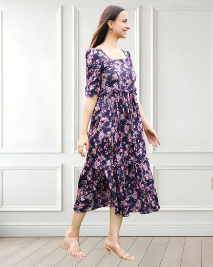 Spandex Printed Summer Dress – Comfort Meets Vibrant Style