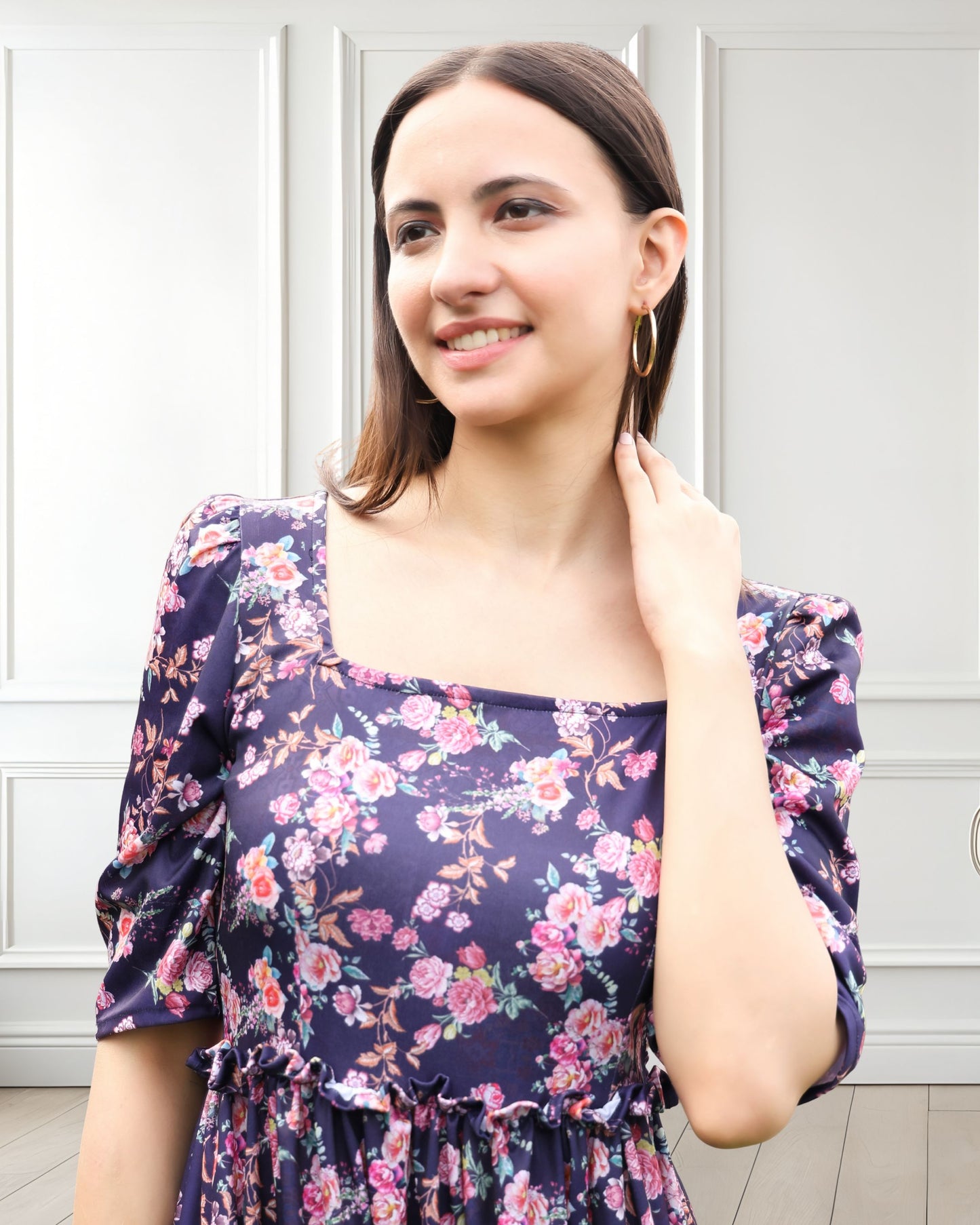 Spandex Printed Summer Dress – Comfort Meets Vibrant Style