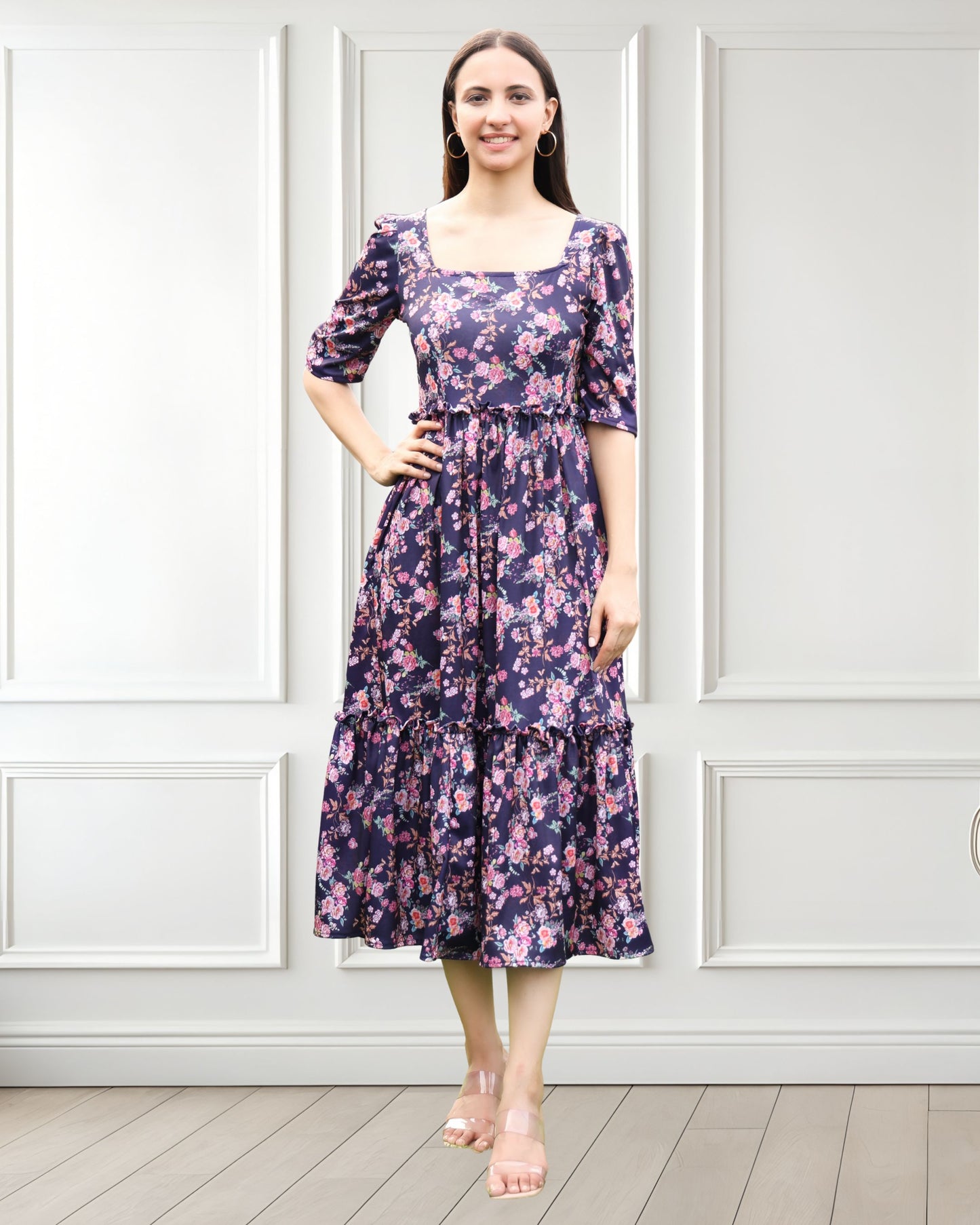 Spandex Printed Summer Dress – Comfort Meets Vibrant Style