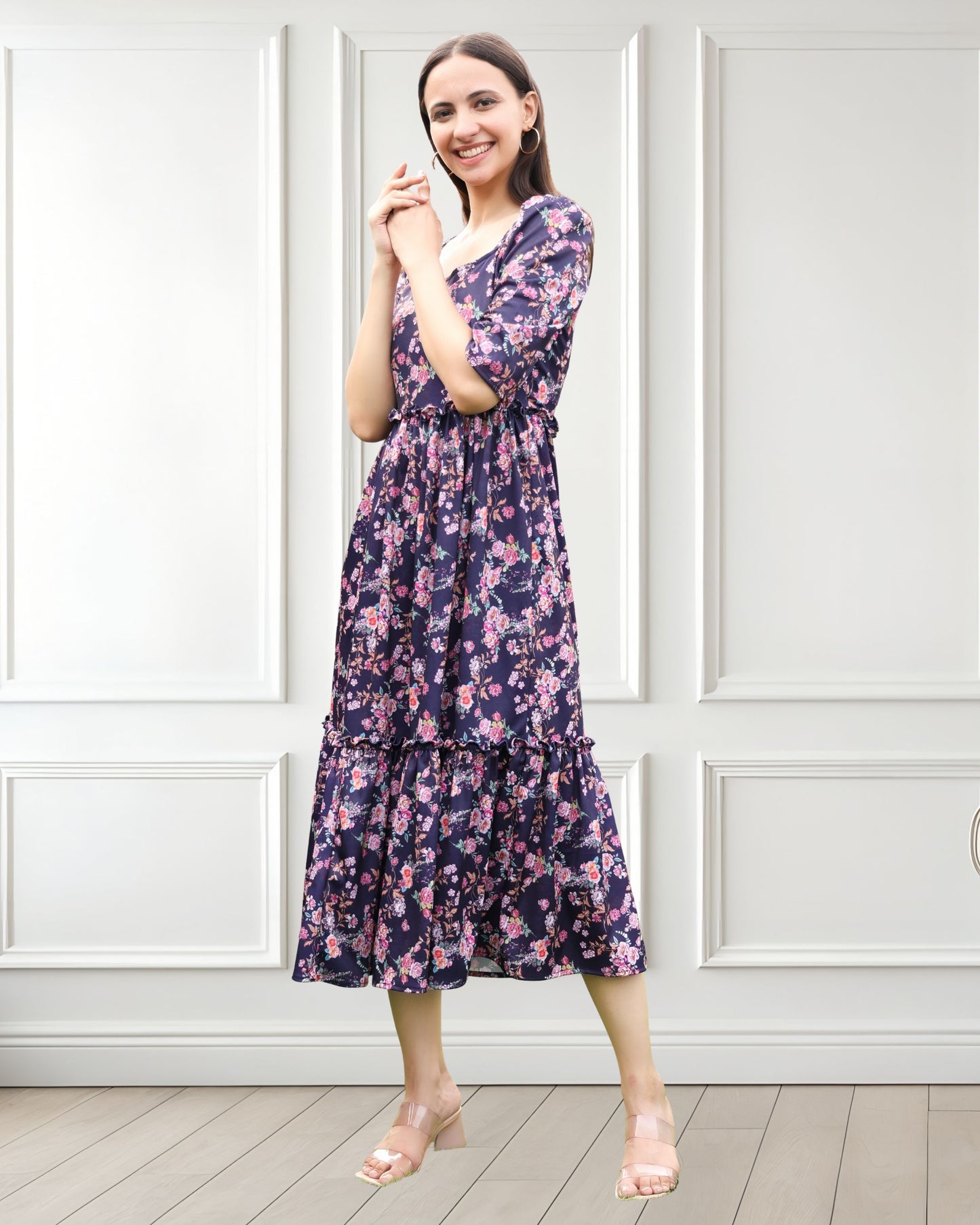 Spandex Printed Summer Dress – Comfort Meets Vibrant Style