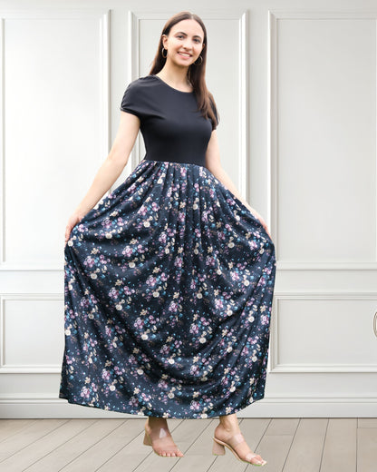Printed Spandex Summer Dress – Effortless Style