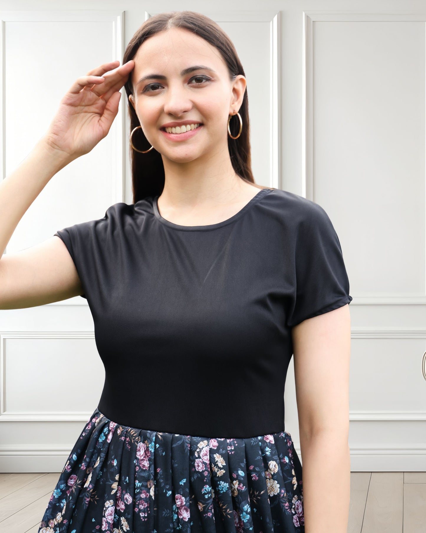 Printed Spandex Summer Dress – Effortless Style