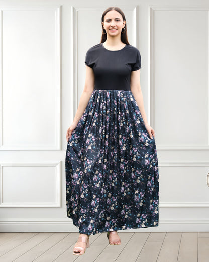 Printed Spandex Summer Dress – Effortless Style