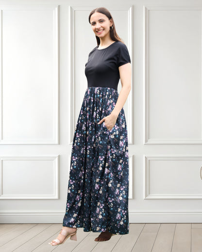 Printed Spandex Summer Dress – Effortless Style