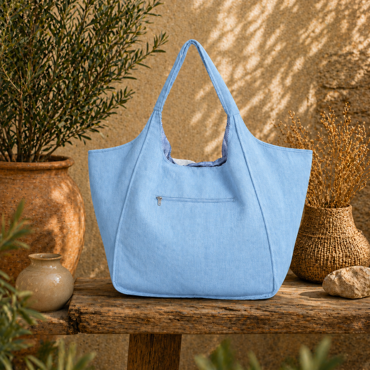 Linen Pre Washed  Tote Bag