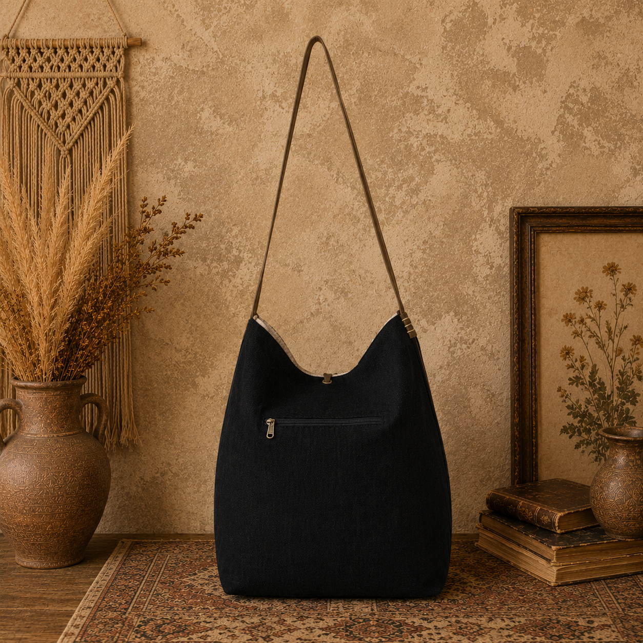 Large Linen Tote Bag