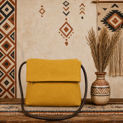 Classic Linen Crossbody Bag