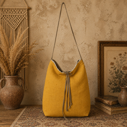 Large Linen Tote Bag